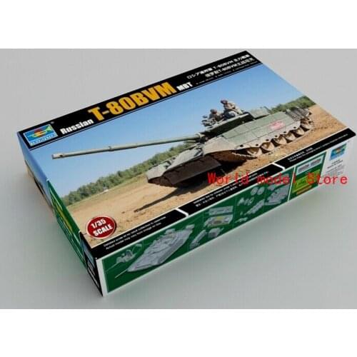 Trumpeter 09587 1/35 Scale Russian T-80BVM MBT Plastic Tank Assembly Model Kits