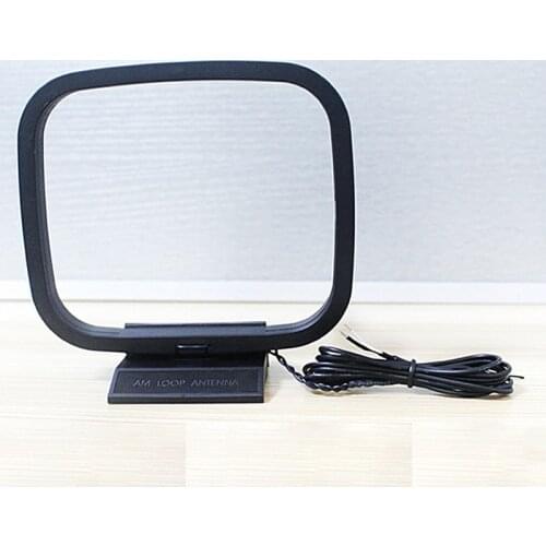 Mini Universal FM/AM Loop Antenna For Sony Sharp Chaine Stereo AV Receiver Systems Connector Receiver