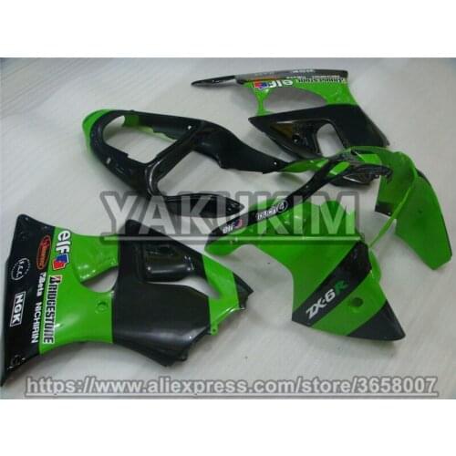YAKUKIM ABS Injection Fairing Kits For Kawasaki NINJA ZX-6R 00-02 Year 2000 2001 2002 ZX6R 00 01 02 Motobike Fairing New