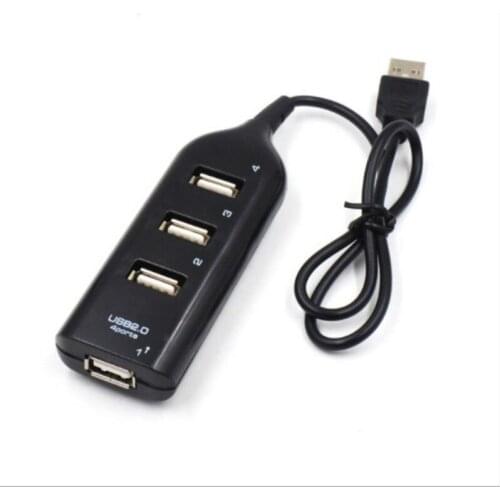 1pc Portable Mini USB 2.0 4 Port USB Hub Splitter Hub Phone Data Charging Adapter For PC Computer For Hard Drives