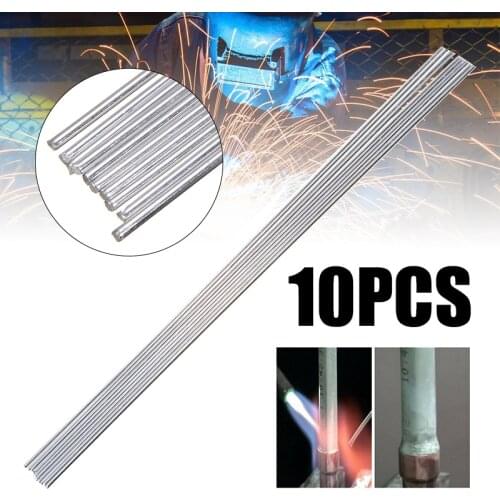 10pcs Low Temperature Easy Aluminum Welding Wire High Strength Electrode Solder Brazing Rod No Need Solder Powder 2*330mm