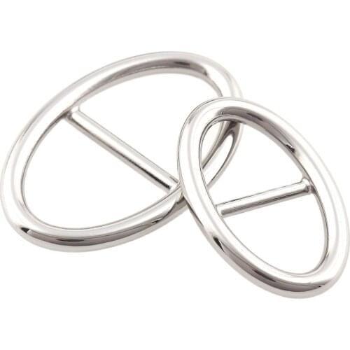 10pcs Alloy Oval Adjust Tri-glides Buckles Silver 17mm 22mm for Bag Backpack Shoulder Strap Belt Leather Craft Repair Accessory