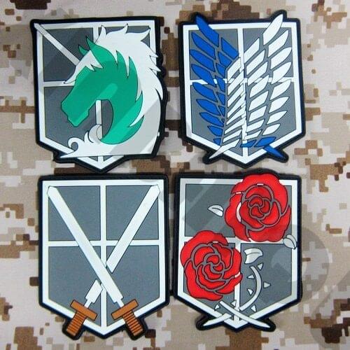 3D PVC patch Full colro Attack on Titan Corps All Team