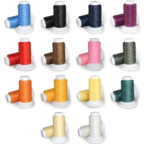 50Meters DIY Hand Waxed Thread 0.8mm 50m Polyester Cord Sewing Machine Stitching For Leather Craft Handicraft Tool