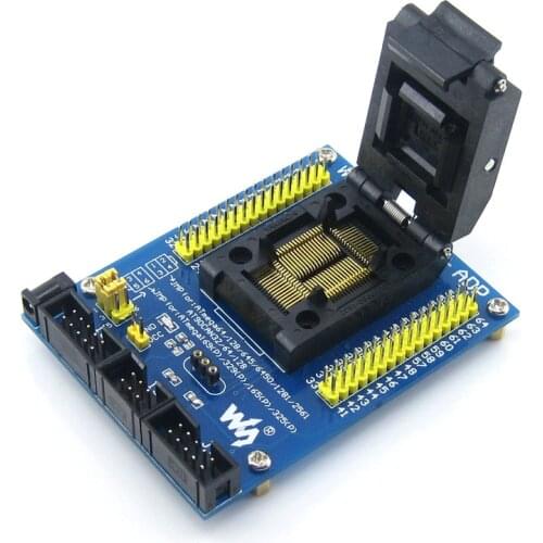 AVR Atmega TQFP64,Programmer Adapter,With interface,Burn-In Socket With A Simple Board,Especially For AVR MCUs In TQFP64 Package