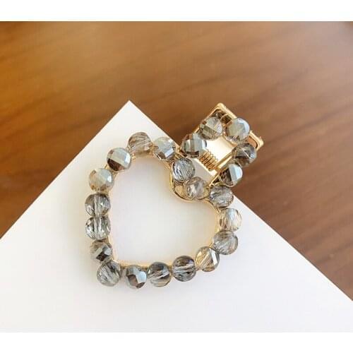 Aphrodite Heart Shape Rhinestone Hairpins Hair Clip Women Girls Styling Tools Hairdressing Barrettes Headwear Hair Accessories