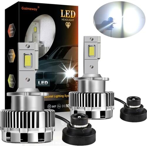 Car Headlight D1S D2S LED Bulb D3S D5S Plug And Play Replacement Original HID D2R D4S D8S Canbus LED Headlamp 32000LM 6000K Lamp
