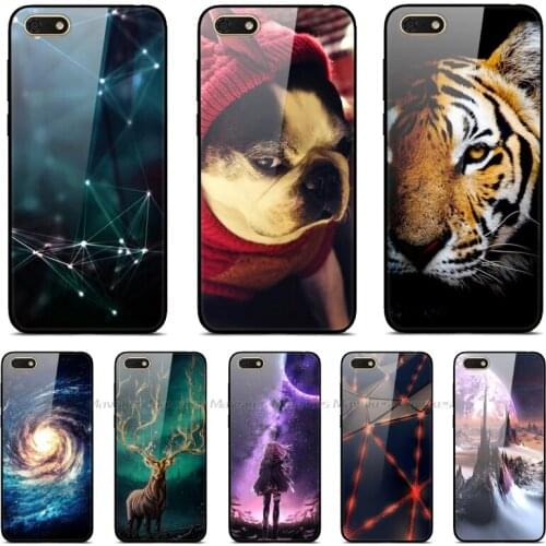 Tempered Glass Phone case For Huawei Y5 Lite 2018 Case DRA-LX5 Case Cover For Huawei Y5 Lite 2018 Cases Y 5 Lite Y5Lite y5 prime