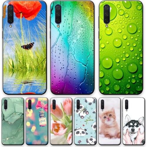 Case For Xiaomi Mi 9 Lite Phone Case Mi9 Lite Silicone Back Cover Case For Xiaomi Mi 9 Lite 6.39" Cute Flower Protective Bumper