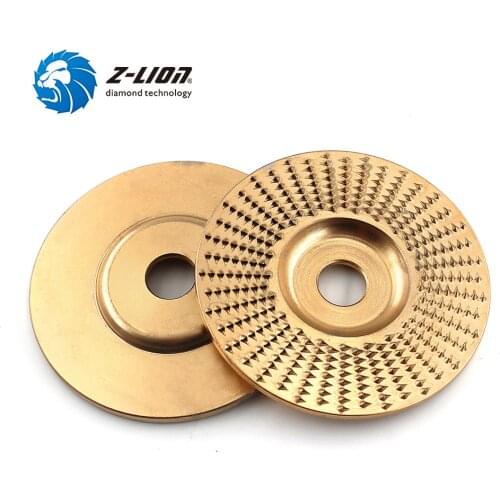 Z-LION 100mm High-Carbon Steel Surface Grinding Disc, Abrasive Sanding Rotary Tool for Wood Carving