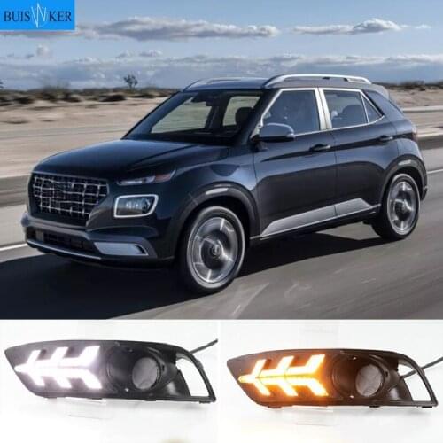 For Hyundai Venue 2019 Car-styling LED DRL Daytime Running Light