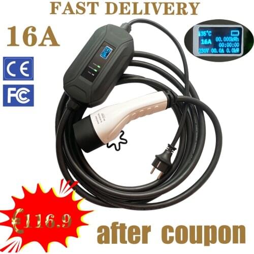 Electric car charger Type2 EV charger charging cable 5m fast charging, safe charging