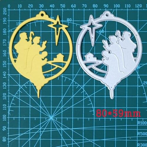 Metal Die Cuts Stencils Holy Relition Round Frame 2021 Crafts Cutting Dies For DIY Scrapbook Paper Cards Embossing Die Template