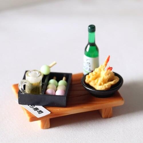Miniature Dollhouse 1/12 Scale Mini Japanese Sushi Fish Balls Lunch Box Play Food For Blyth,BJD Pullip 1/6 Doll Accessories Toys