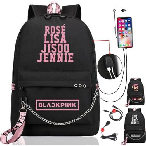 Fashion Women School Bag New Casual Student Bag USB Backpack Travel Backpack Girls Boys Laptop Bag Teenagers C328
