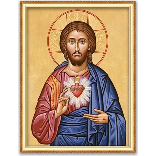 Region Orthodox Icon DIY Embroidery Cross Stitch 11CT Kits Craft Needlework Set Printed Canvas Cotton Home Decoration Wholesale