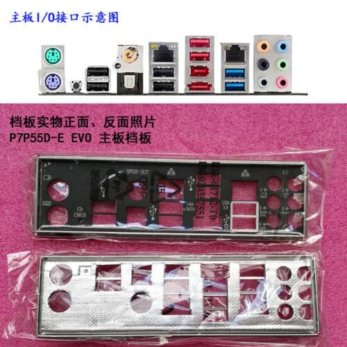 Original IO I/O Shield BackPlate Blende Bracket For Asus P7P55D-E EVO