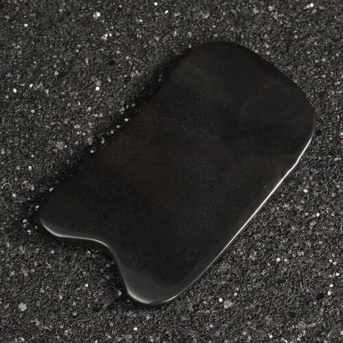 1pcs Plastic Gua Sha Cure Board SPA Therapy Natural Buffalo Healthy Scraping Massager Horn Tools Massageador G2Q9