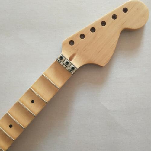 Full scalloped Guitar Neck for Stat Electric Guitar Replacement 22 Frets Maple