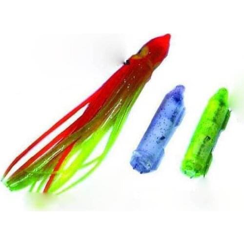 5pcs/pack different color Fishing lamp with mini LED lamp flashing set Octopus squid lure mate fishing lamp light fishing tackle