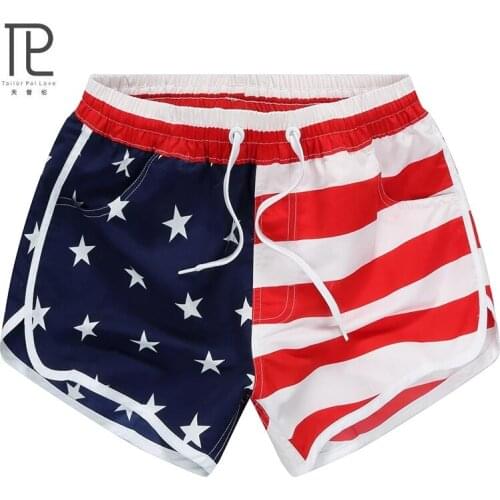 Tailor Pal Love Summer polyster materialQuick Dry Stripe Casual Shorts for Women running tenis sports Elastic Waist Short pants