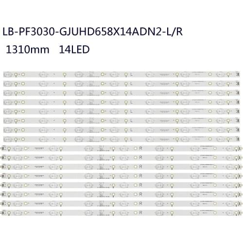 LED Backlight strip For 65PUS6121 65PUF6656 LD65P19U LB-PC3030-GJUHD658X14ADM2-L/R-H B GJD2P5658X14UHD PF3030-GJUHD658X14ADN2