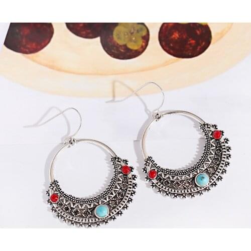 Vintage Beads Tassel Wedding Earrings Indian Jhumka Ethnic Gold Color Round Drop Earrings Brincos Jewelry серьги