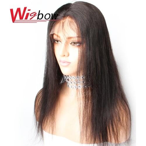 Wigbow OneCut Hair Full Lace Human Hair Wigs Straight Pre Plucked Hairline Baby Hair 8-28 Inch Brazilian Remy Human Hair