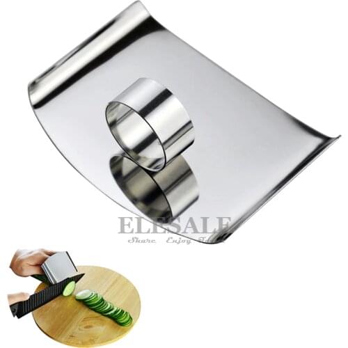 High Quality Stainless Steel Anti-Cutting Ring With Shield For Women Men Cooking Finger Protection Cut-Proof Hands Guard