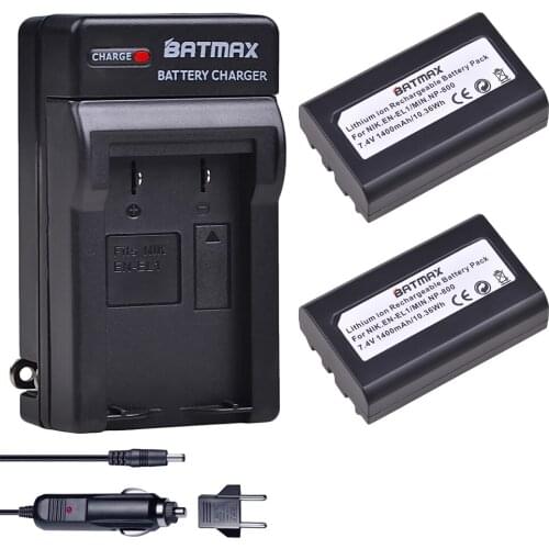 2pcs EN-EL1 ENEL1 battery + Digital Wall Charger for Nikon Coolpix 500 775 880 885 990 995 4300 4500 4800 5000 5400 5700 8700