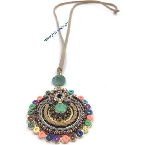 New arrived vintage handmade false collar retro gothic statement Necklace dream catcher feather tassel Party Necklaces for women