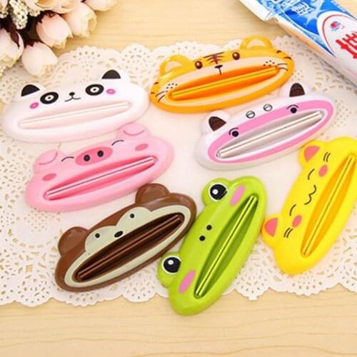 1/3/6pcs Toothpaste Squeezers Cartoon Toothpaste Extruder Squeezer Cleanser Dispenser Rolling Holder Bathroom Accessories Home
