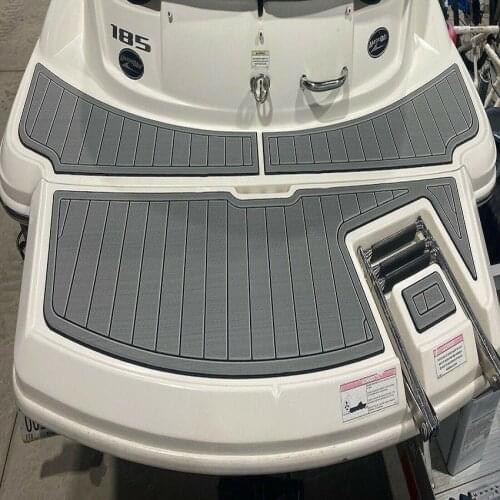 2008-2012 Sea Ray 185 Sport Swim Platform Boat EVA Faux Teak Deck Floor Pad