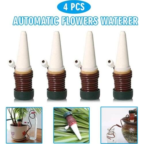 4pcs Automatic Watering System Indoor Flowers Plants Waterer Water Dispenser Irrigation Kits Home Garden Supplies
