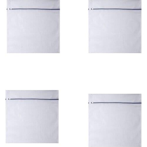 4 Pack Laundry Mesh Bag,Heavy Duty Fine Mesh Wash Bag for Washing Machine-Supper Zipper Net Laundry Bag for Sweater