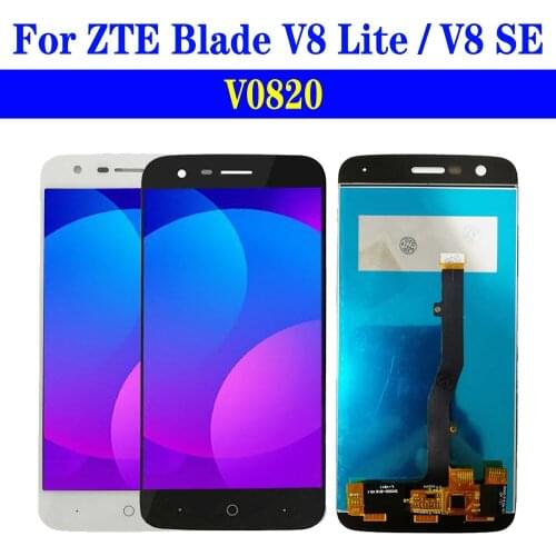 5.0" V8 SE Display For ZTE Blade V8 lite V0820 LCD Display Touch Panel Screen Digitizer Sensor Assembly Replacement v8 lite LCDs