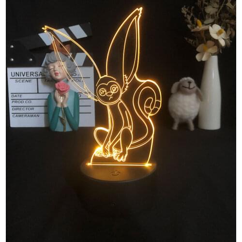 Avatar The Last Airbender Momo Japanese Anime Manga 3D Night Light Color Changing for Home Decoration Child Birthday Gift Manga