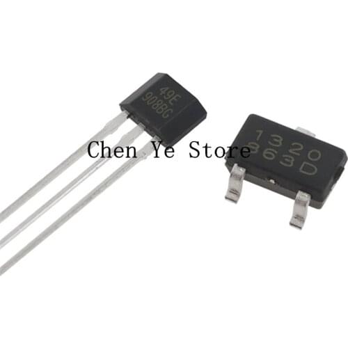 Free Shipping10PCS SS49E 49E Hall element OH49E AH49E 1320 TO-92 SMD SOT-23 OH49E-S Hall sensor Hall Effect Sensor switch