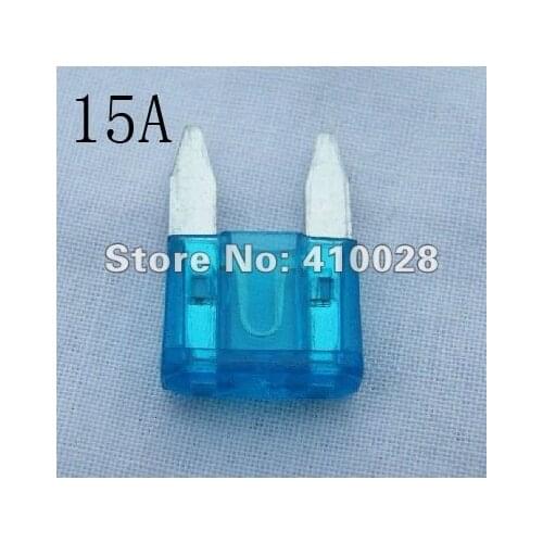 Free shipping 15A auto small car fuse-mini fuse