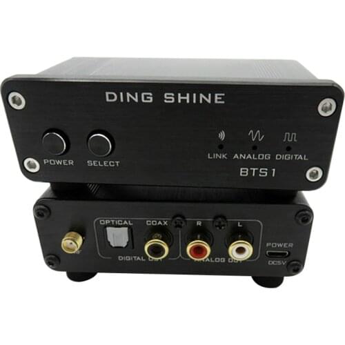 BTS1 CSR8670 4.0 Lossless Bluetooth Receiver APT-X Wireless Audio Receiver Support Fiber Coaxial AUX Output