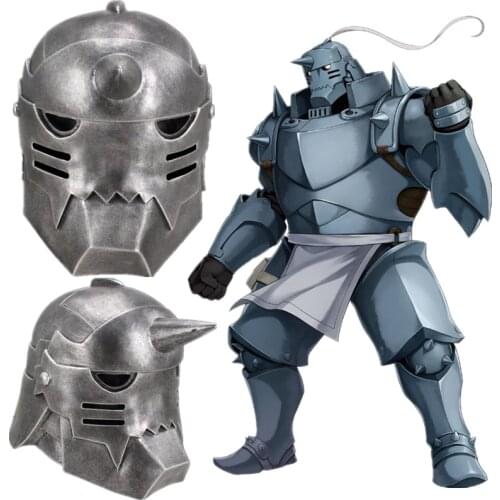 Fullmetal Alchemist Alphonse Elric Cosplay PVC Mask Armour Helmet Masks Halloween Masquerade Party Carnival Costume Prop