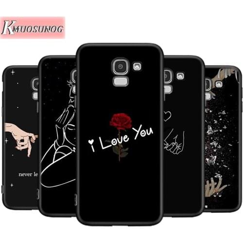 Line loving girlfriend For Samsung Galaxy J8 J7 J6 J5 J4 J3 J2 Core Duo Prime Plus Star 2016 2017 2018 Soft Phone Case