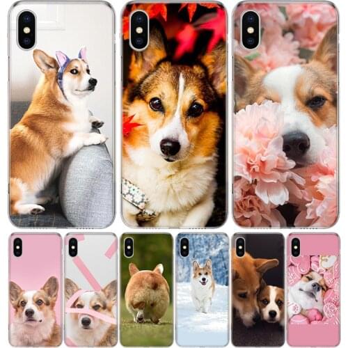 Welsh Cut Corgi Dog Case For iPhone 12 11 Pro 7 6 X 8 6S Plus XS MAX + XR 5S SE 10 Ten Art TPU Cover Phone Coque Capa Shell