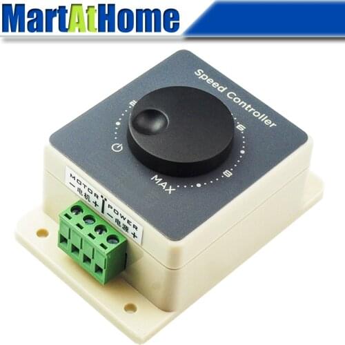 DC Motor PWM Speed Regulator Controller 10-60V 10A 25KHz Stepless Speed Regulation Waterproof