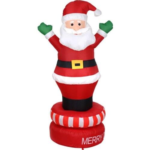 Giant Inflatable Christmas Santa Claus Night Light Doll Amusement Equipment Garden Yard New Year Festival Party Props Decoration