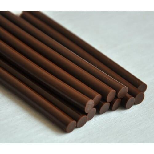 12pcs/lot 7mm*10cm Brown Hot Melt Glue Sticks For Hot Melt Gun General Purpose Keratin Glue Sticks Hair Extension Accession