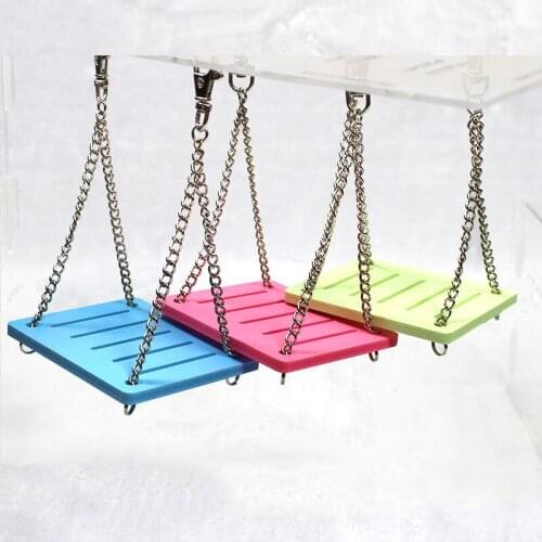 Cute Parrot Hamster Small Swing Shake Suspension Toy Hanging Bed Pet Products Entertainment Eexercise Toys