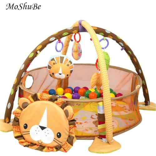 Multifunctional Baby Game Gym Play Mat Climbing Mat Fitness Rack Infant Educational Toys Rug Blanket Ball Pit Activity Pool