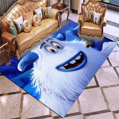 Cartoon Smallfoot Migo&Kolka Anti Slip Carpet Rug Welcome Entrance Doormats Floor Mats for Kids Living Room Bedroom Decor