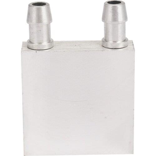 Primary Aluminum alloy Water Cooling Block 40x40mm for Liquid Water Cooler Heat Sink System Silver Use For PC Laptop CPU